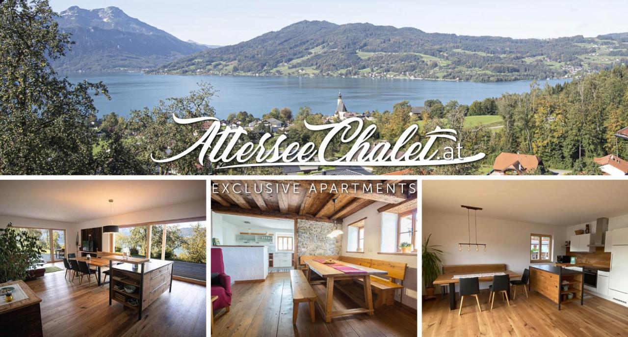 Attersee-Chalet Angermann Familie Spalt Щайнбах ам Атерзее Екстериор снимка