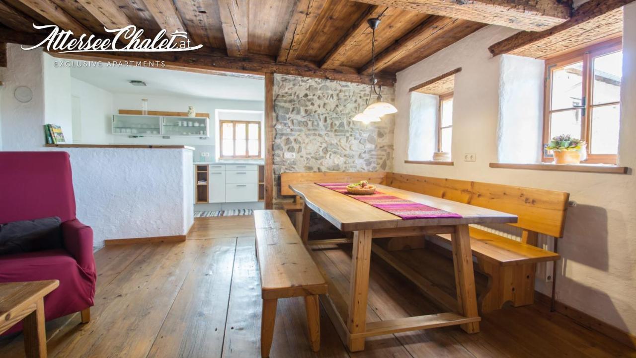 Attersee-Chalet Angermann Familie Spalt Щайнбах ам Атерзее Екстериор снимка